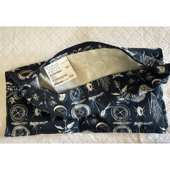 IKEA Blavinge Blue Nature Science Set Of 2 Curtain Panels 56x61/ 1 Sham 20x20 - Picture 10 of 12